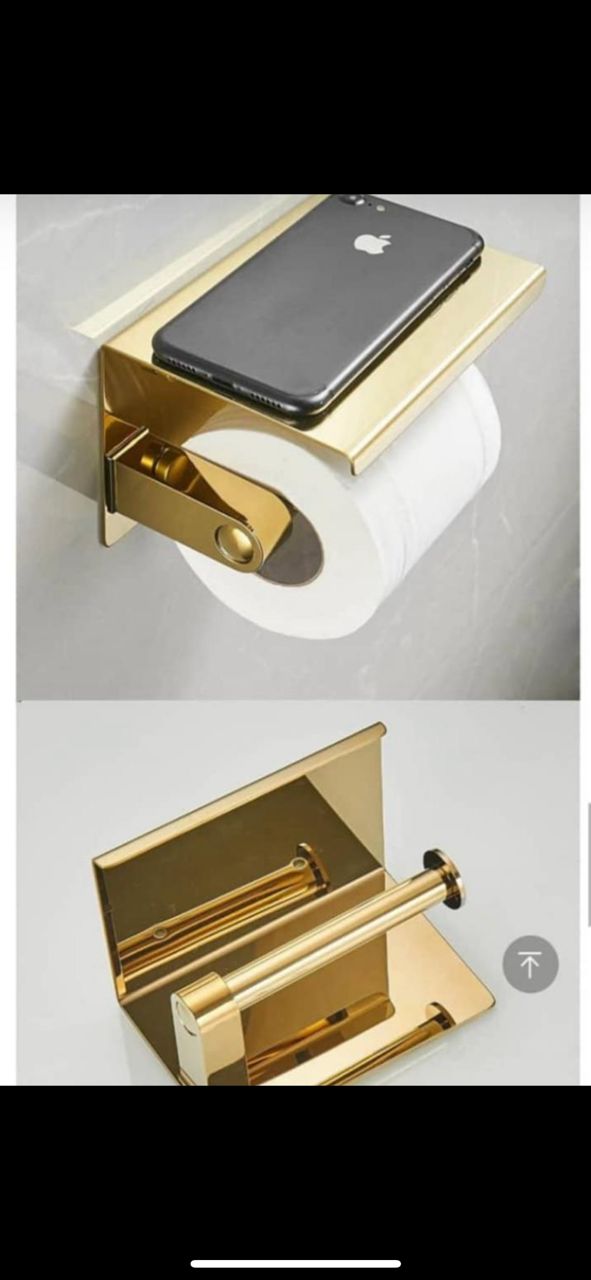 Gold toilet paper holder x 100